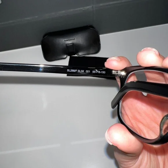 Saint Laurent Black Designer Eyeglasses - Picture 5 of 10